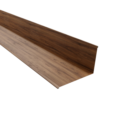 Wandanschluss | 95° 2000 mm | Stahl 0,50 mm | 35 µm Strukturpolyester | Holzoptik Eiche Wandanschluss | 95°