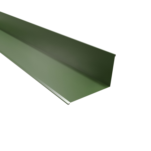 Wandanschluss | 95° 2000 mm | Stahl 0,50 mm | 25 µm Polyester | RAL 6011 Resedagrün Wandanschluss | 95°