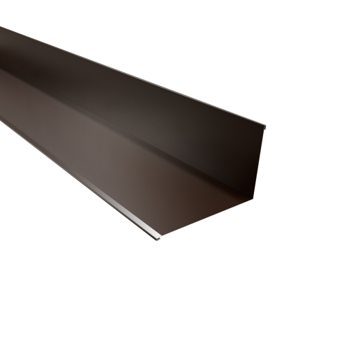 Wandanschluss | 95° 2000 mm | Stahl 0,50 mm | 25 µm Polyester | RAL 8014 Sepiabraun Wandanschluss | 95°