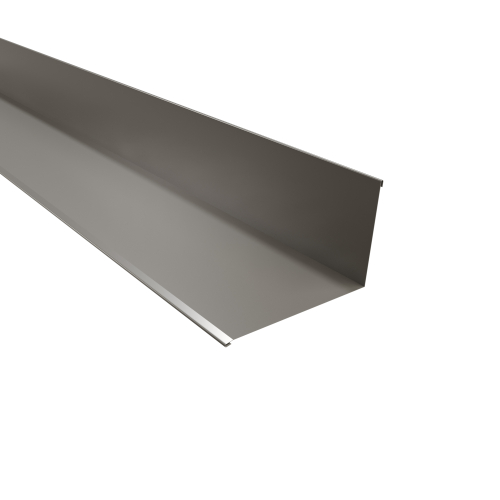 Wandanschluss | 95° 2000 mm | Stahl 0,50 mm | 25 µm Polyester | RAL 9007 Graualuminium Wandanschluss | 95°