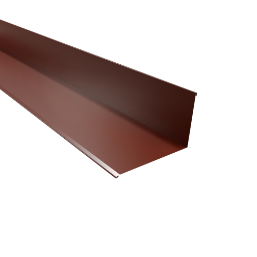 Wandanschluss | 95° 2000 mm | Stahl 0,63 mm | 25 µm Polyester | RAL 8012 Rotbraun Wandanschluss | 95°