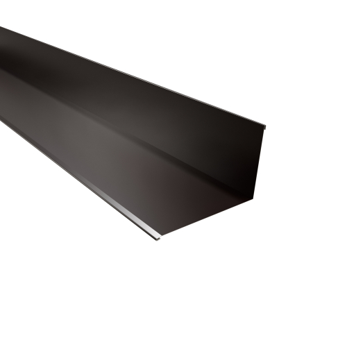 Wandanschluss | 95° 2000 mm | Stahl 0,75 mm | 25 µm Polyester | RAL 8017 Schokoladenbraun Wandanschluss | 95°