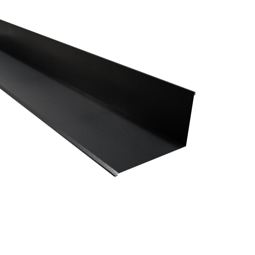 Wandanschluss | 95° 2000 mm | Stahl 0,50 mm | 35 µm Mattpolyester | 23 Dunkelgrau Wandanschluss | 95°