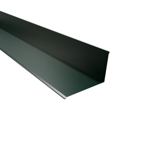 Wandanschluss | 95° 2000 mm | Stahl 0,50 mm | 60 µm Puramid | RAL 6005 Moosgrün Wandanschluss | 95°
