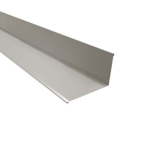 Wandanschluss | 95° 2000 mm | Stahl 0,75 mm | 60 µm Puramid | RAL 9002 Grauweiß Wandanschluss | 95°