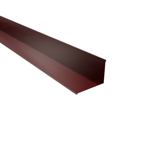 Wandanschluss Typ 1 | 90° | SONDERKANTTEIL | Stahl 0,50 mm | 25 µm Polyester | RAL 3005 Weinrot #1