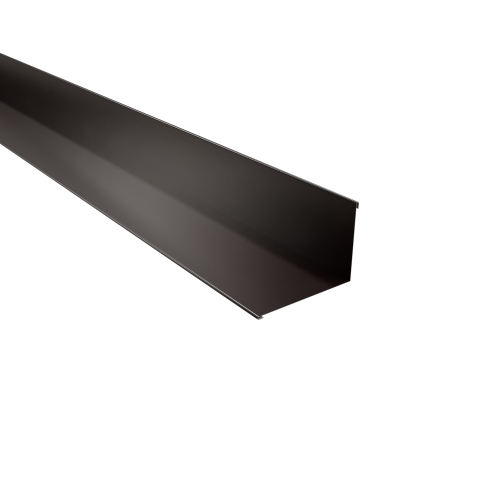 Wandanschluss Typ 1 | 90° SONDERKANTTEIL | Stahl 0,75 mm | 25 µm Polyester | RAL 8017 Schokoladenbraun Wandanschluss Typ 1 | 90°