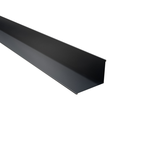 Wandanschluss Typ 1 | 90° | SONDERKANTTEIL | Stahl 0,75 mm | 60 µm Puramid | RAL 7016 Anthrazitgrau #1