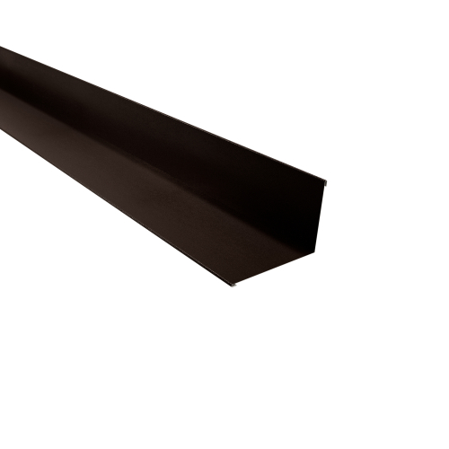 Wandanschluss Typ 2 | 95° SONDERKANTTEIL | Stahl 0,50 mm | 35 µm Mattpolyester | 32 Dunkelbraun Wandanschluss Typ 2 | 95°