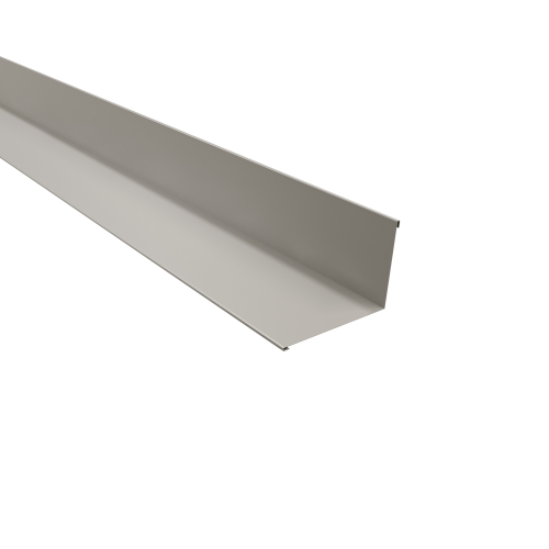 Wandanschluss Typ 2 | 95° SONDERKANTTEIL | Stahl 0,75 mm | 60 µm Puramid | RAL 9002 Grauweiß Wandanschluss Typ 2 | 95°