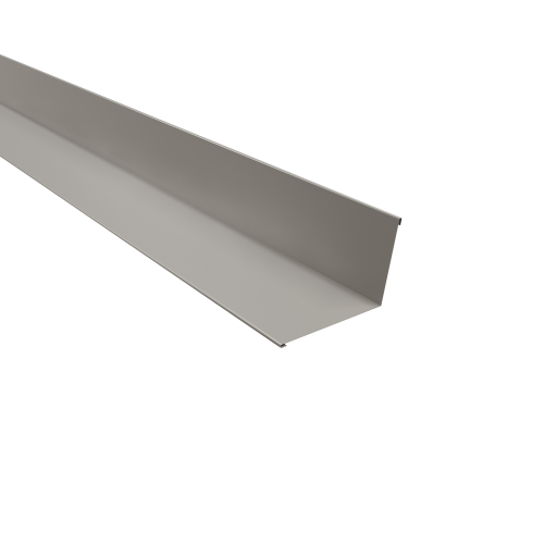 Wandanschluss Typ 3 | 100° SONDERKANTTEIL | Stahl 0,50 mm | 25 µm Polyester | RAL 7035 Lichtgrau Wandanschluss Typ 3 | 100°