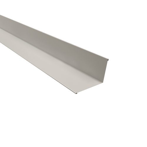 Wandanschluss Typ 3 | 100° SONDERKANTTEIL | Stahl 0,50 mm | 25 µm Polyester | RAL 9010 Reinweiß Wandanschluss Typ 3 | 100°