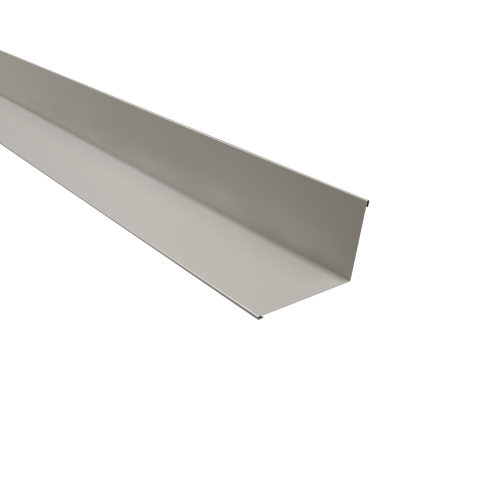 Wandanschluss Typ 3 | 100° SONDERKANTTEIL | Stahl 0,50 mm | 25 µm Polyester | RAL 9002 Grauweiß Wandanschluss Typ 3 | 100°