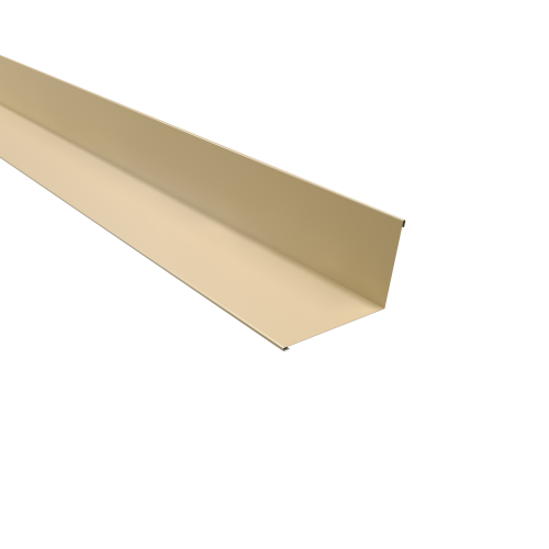 Wandanschluss Typ 3 | 100° SONDERKANTTEIL | Stahl 0,63 mm | 25 µm Polyester | RAL 1015 Hellelfenbein Wandanschluss Typ 3 | 100°