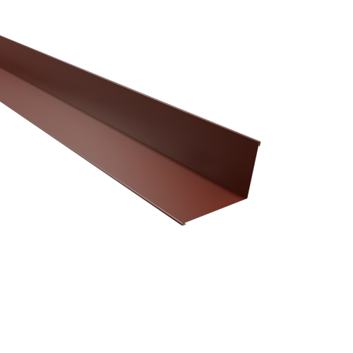 Wandanschluss Typ 3 | 100° SONDERKANTTEIL | Stahl 0,50 mm | 60 µm Puramid | RAL 8012 Rotbraun Wandanschluss Typ 3 | 100°