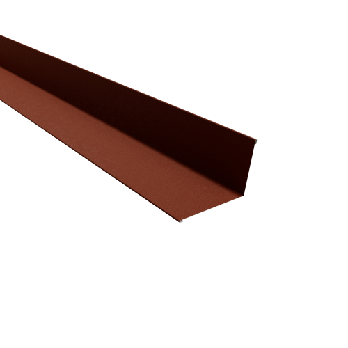 Wandanschluss Typ 3 | 100° SONDERKANTTEIL | Stahl 0,50 mm | 80 µm Shimoco | RAL 8004 Kupferbraun Wandanschluss Typ 3 | 100°