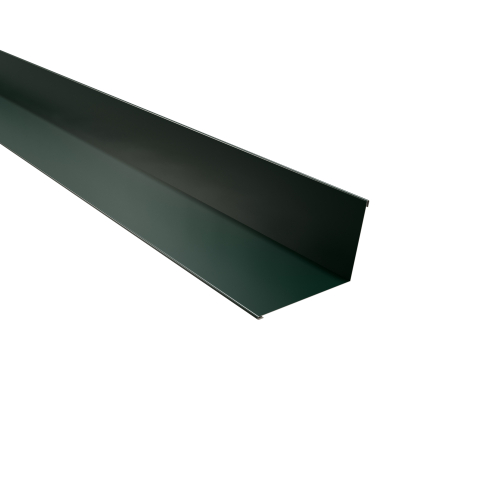 Wandanschluss Typ 3 | 100° SONDERKANTTEIL | Aluminium 0,70 mm | 25 µm Polyester | RAL 6005 Moosgrün Wandanschluss Typ 3 | 100°