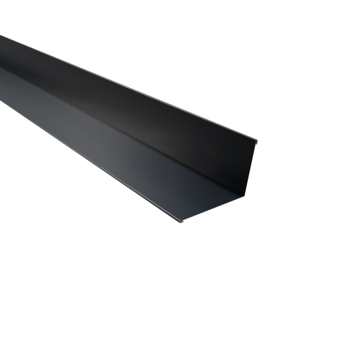 Wandanschluss Typ 3 | 100° SONDERKANTTEIL | Aluminium 0,70 mm | 25 µm Polyester | RAL 7016 Anthrazitgrau Wandanschluss Typ 3 | 100°