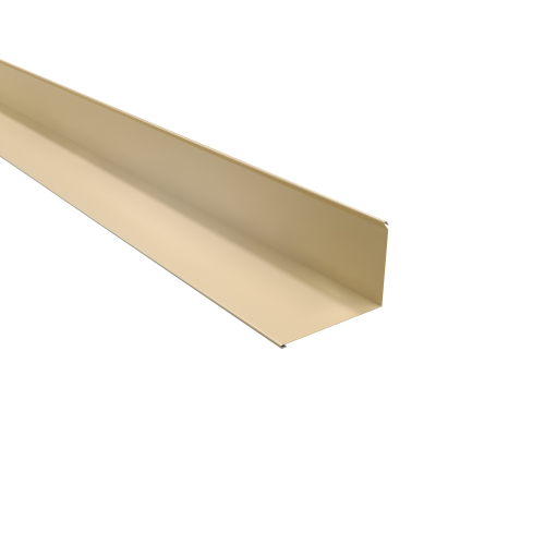 Wandanschluss Typ 4 | 90° SONDERKANTTEIL | Stahl 0,50 mm | 25 µm Polyester | RAL 1015 Hellelfenbein Wandanschluss Typ 4 | 90°