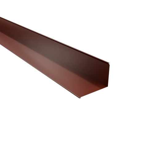Wandanschluss Typ 4 | 90° SONDERKANTTEIL | Stahl 0,50 mm | 25 µm Polyester | RAL 8012 Rotbraun Wandanschluss Typ 4 | 90°