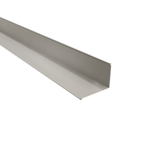 Wandanschluss Typ 4 | 90° SONDERKANTTEIL | Stahl 0,50 mm | 25 µm Polyester | RAL 9002 Grauweiß Wandanschluss Typ 4 | 90°