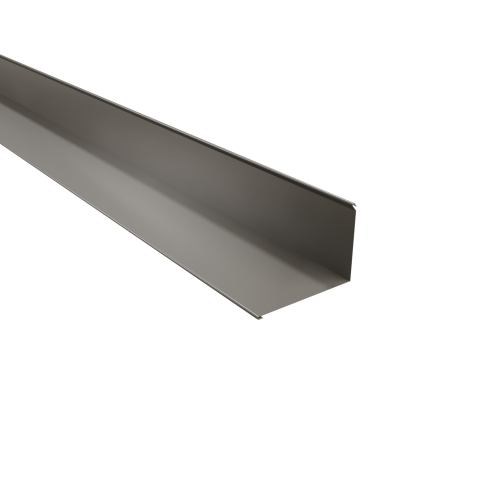 Wandanschluss Typ 4 | 90° SONDERKANTTEIL | Stahl 0,50 mm | 25 µm Polyester | RAL 9007 Graualuminium Wandanschluss Typ 4 | 90°