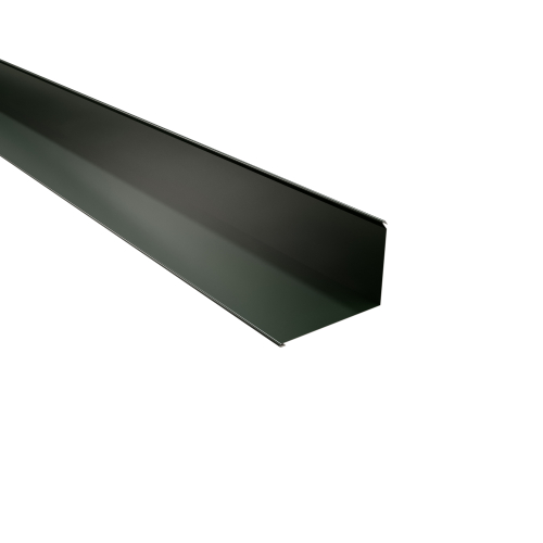Wandanschluss Typ 4 | 90° SONDERKANTTEIL | Stahl 0,75 mm | 25 µm Polyester | RAL 6020 Chromoxidgrün Wandanschluss Typ 4 | 90°