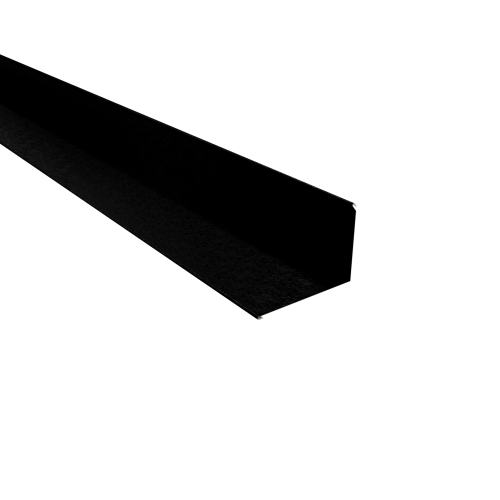 Wandanschluss Typ 4 | 90° SONDERKANTTEIL | Stahl 0,50 mm | 80 µm Shimoco | RAL 9005 Tiefschwarz Wandanschluss Typ 4 | 90°