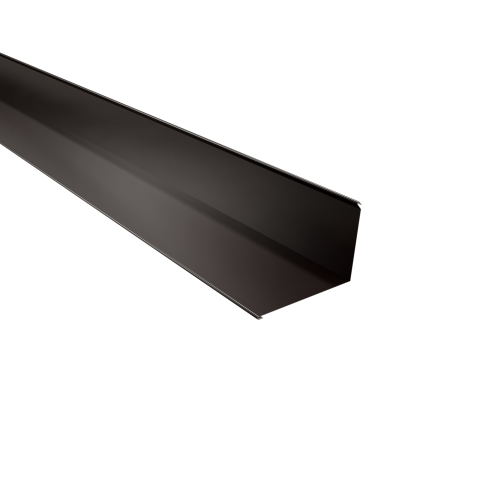 Wandanschluss Typ 5 | 95° SONDERKANTTEIL | Stahl 0,63 mm | 25 µm Polyester | RAL 8017 Schokoladenbraun Wandanschluss Typ 5 | 95°