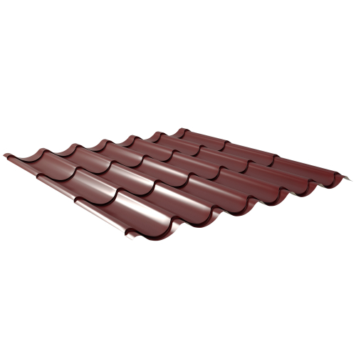Pfannenblech Typ 2/1060 | Stahl 0,50 mm | 25 µm Polyester | RAL 3005 Weinrot | Anti-Tropf 110 #1