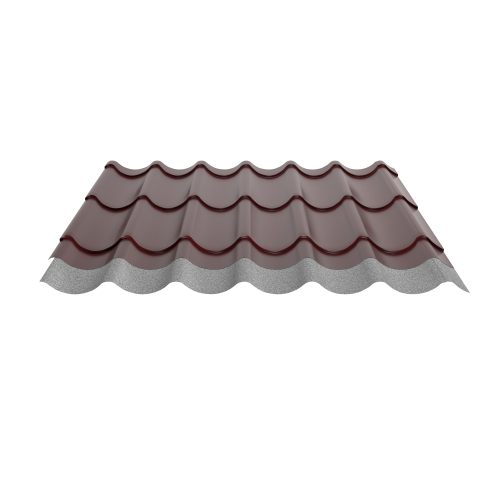 Pfannenblech Typ 2/1060 | Stahl 0,50 mm | 25 µm Polyester | RAL 3005 Weinrot | Anti-Tropf 110 #2