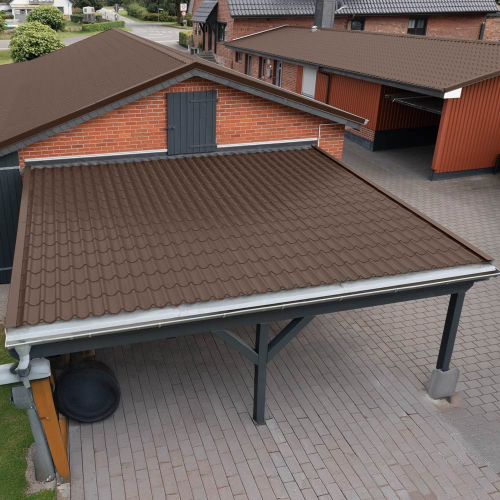 Pfannenblech Typ 2/1060 Stahl 0,50 mm | 25 µm Polyester | RAL 8014 Sepiabraun | Anti-Tropf 110 Pfannenblech Typ 2/1060 | Stahl 0,50 mm | 25 µm Polyester | RAL 8014 Sepiabraun | Anti-Tropf 110 #3