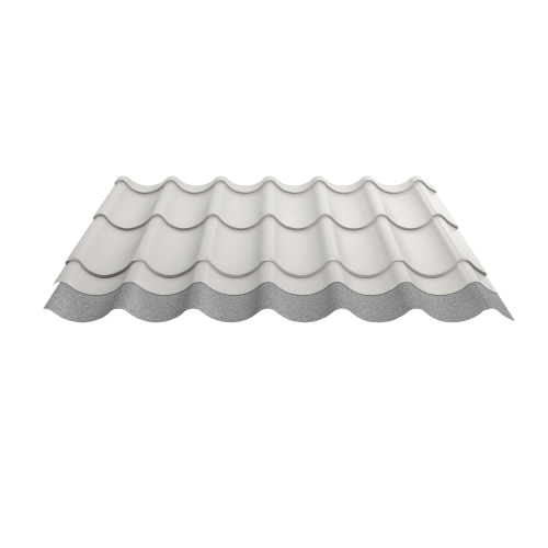 Pfannenblech Typ 2/1060 | Stahl 0,50 mm | 25 µm Polyester | RAL 9010 Reinweiß | Anti-Tropf 70 #2