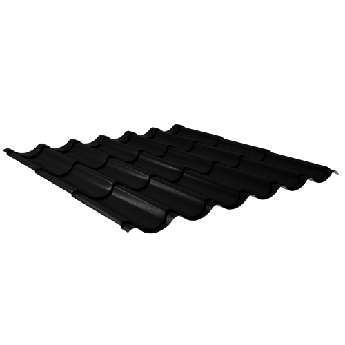 Pfannenblech Typ 2/1060 | Stahl 0,50 mm | 35 µm Mattpolyester | 33 Schwarz | Anti-Tropf 70 #1