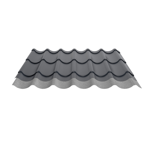Pfannenblech Typ 2/1060 | Stahl 0,50 mm | 60 µm Puramid | RAL 7016 Anthrazitgrau | Anti-Tropf 110 #2