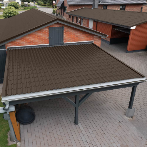 Pfannenblech Typ 2/1060 Stahl 0,50 mm | 60 µm Puramid | RAL 8017 Schokoladenbraun | Anti-Tropf 70 Pfannenblech Typ 2/1060 | Stahl 0,50 mm | 60 µm Puramid | RAL 8017 Schokoladenbraun | Anti-Tropf 70 #3