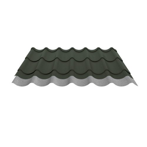 Pfannenblech Typ 2/1060 | Stahl 0,50 mm | 80 µm Shimoco | RAL 6020 Chromoxidgrün | Anti-Tropf 70 #2