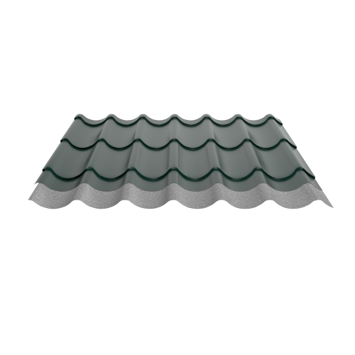 Pfannenblech Typ 2/1060 | Aluminium 0,70 mm | 25 µm Polyester | RAL 6005 Moosgrün | Anti-Tropf 70 #2