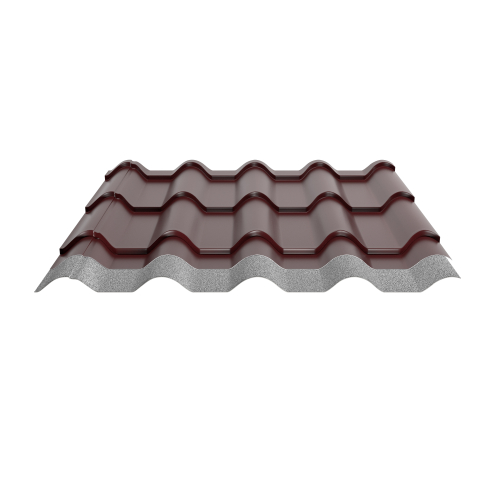 Pfannenblech Typ Europa | Stahl 0,50 mm | 25 µm Polyester | RAL 3005 Weinrot | Anti-Tropf 110B #2