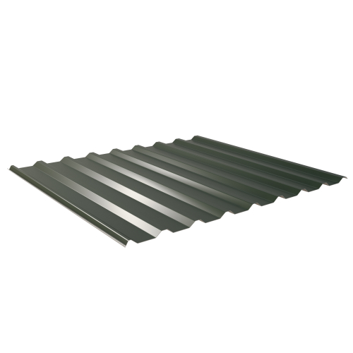 Trapezblech W-20/1100 | Dachprofil | Stahl 0,50 mm | 25 µm Polyester | RAL 6020 Chromoxidgrün | Anti-Tropf 70 #1