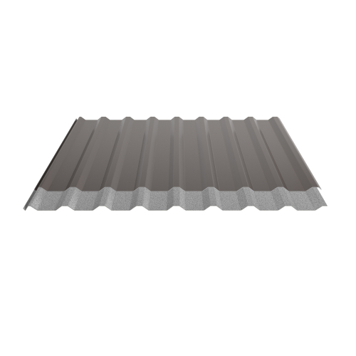 Trapezblech W-20/1100 | Dachprofil | Stahl 0,50 mm | 25 µm Polyester | RAL 8014 Sepiabraun | Anti-Tropf 200 #2