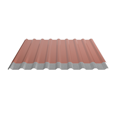 Trapezblech W-20/1100 | Dachprofil | Stahl 0,50 mm | 25 µm Polyester | RAL 8004 Kupferbraun | Anti-Tropf 70 #2
