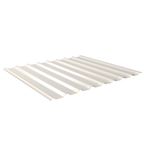 Trapezblech W-20/1100 | Dachprofil Stahl 0,50 mm | 25 µm Polyester | RAL 9010 Reinweiß Trapezblech W-20/1100 | Dachprofil