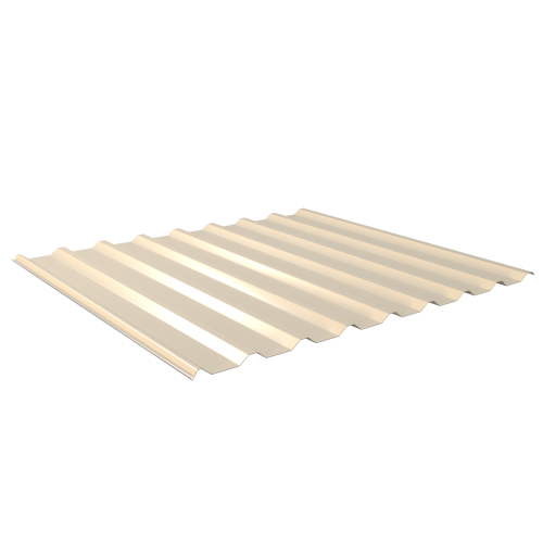 Trapezblech W-20/1100 | Dachprofil | Stahl 0,63 mm | 25 µm Polyester | RAL 1015 Hellelfenbein #1