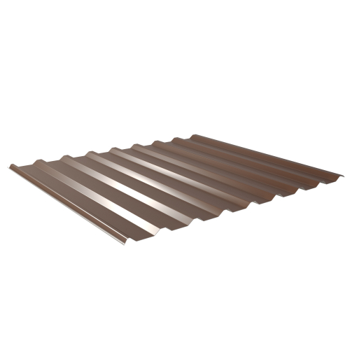 Trapezblech W-20/1100 | Dachprofil | Stahl 0,75 mm | 25 µm Polyester | RAL 8011 Nussbraun | Anti-Tropf 70 #1
