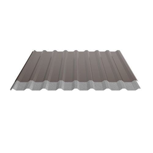 Trapezblech W-20/1100 | Dachprofil | Stahl 0,75 mm | 25 µm Polyester | RAL 8011 Nussbraun | Anti-Tropf 70 #2
