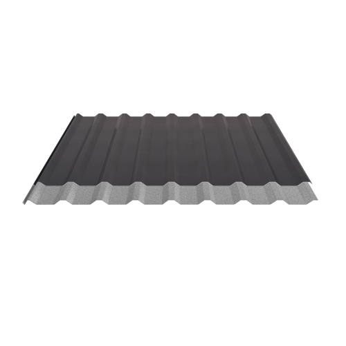 Trapezblech W-20/1100 | Dachprofil | Stahl 0,50 mm | 35 µm Mattpolyester | 23 Dunkelgrau | Anti-Tropf 70 #2