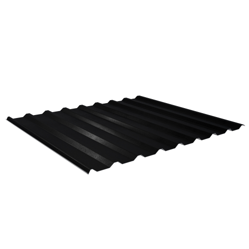 Trapezblech W-20/1100 | Dachprofil | Stahl 0,50 mm | 35 µm Mattpolyester | 33 Schwarz | Anti-Tropf 110 #1