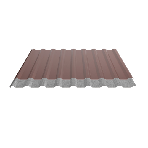 Trapezblech W-20/1100 | Dachprofil | Stahl 0,50 mm | 60 µm Puramid | RAL 8012 Rotbraun | Anti-Tropf 70 #2
