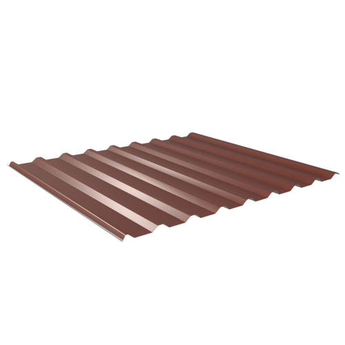 Trapezblech W-20/1100 | Dachprofil | Stahl 0,50 mm | 60 µm Puramid | RAL 8012 Rotbraun #1
